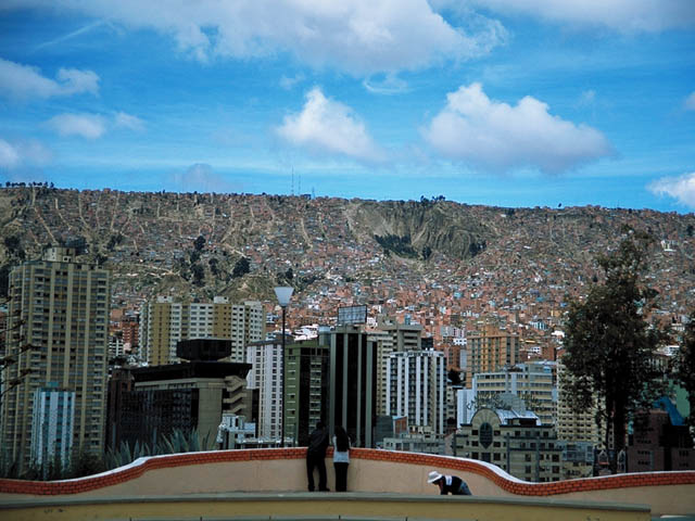 Stadtansicht von La Paz, Bolivien